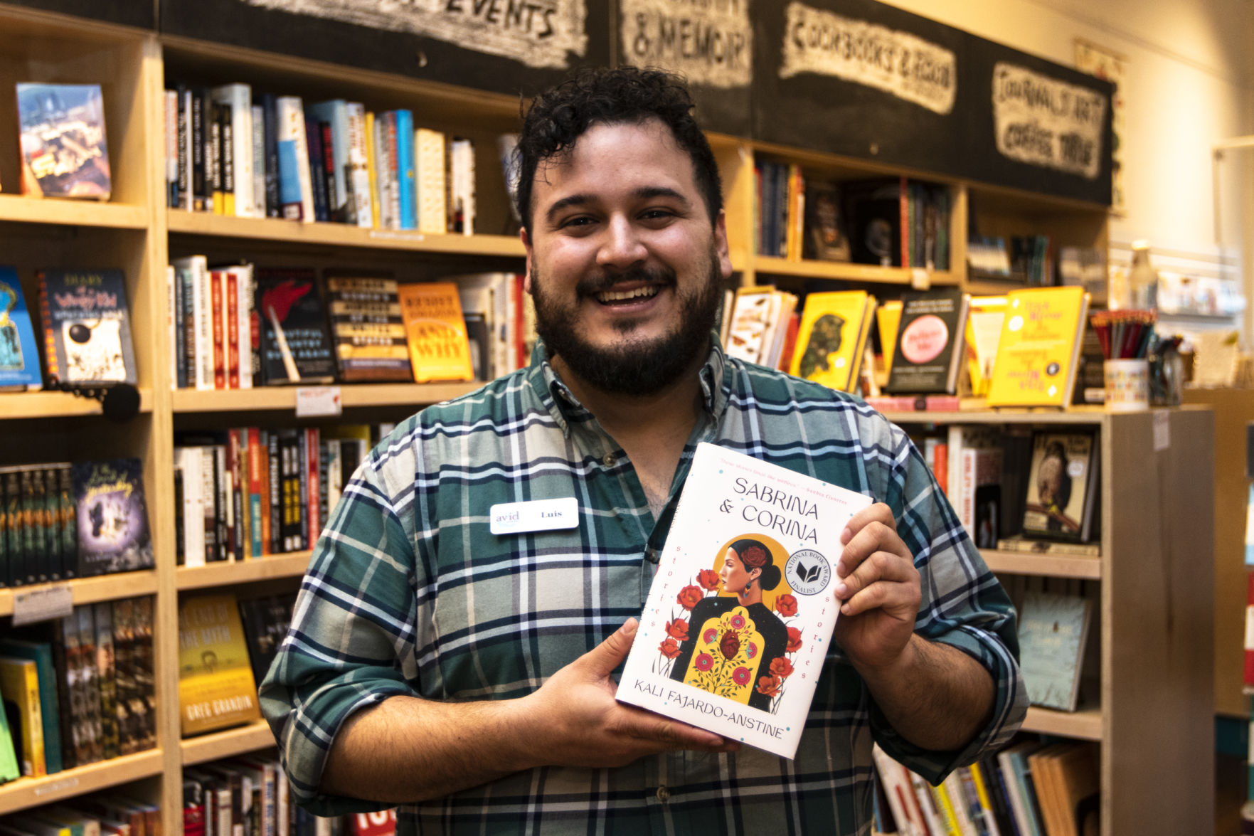Avid Bookshop Luis Correa portrait